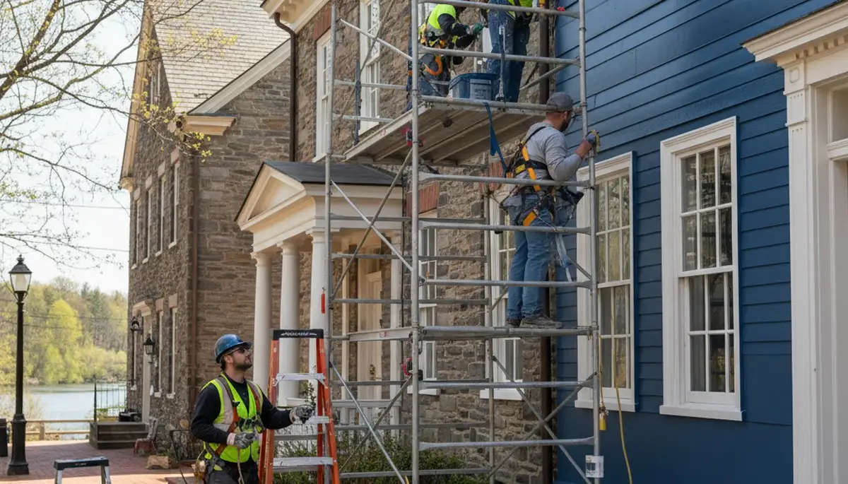Painting contractors in Allentown, PA providing professional interior and exterior painting services