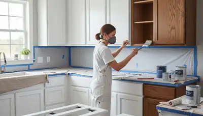 Allentown, PA cabinet painting service for durable kitchen cabinet refinishing with professional finishes
