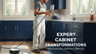 Allentown, PA cabinet painting by Allentown Paint Pros for durable, professional kitchen cabinet finishes