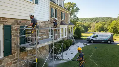 Painting contractor in Allentown, PA providing professional interior and exterior painting services