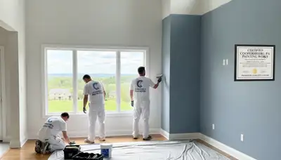 Painting contractor in Allentown, PA providing professional interior and exterior painting services