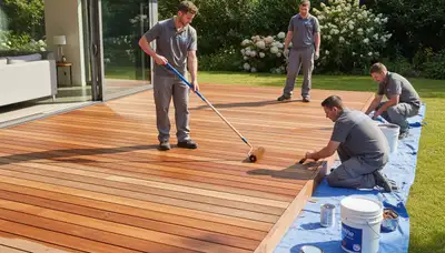 Deck painting in Allentown, PA for weather-resistant protection and a refreshed outdoor finish