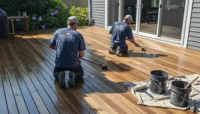 Deck painting in Allentown, PA for durable weather protection and a fresh, polished outdoor finish