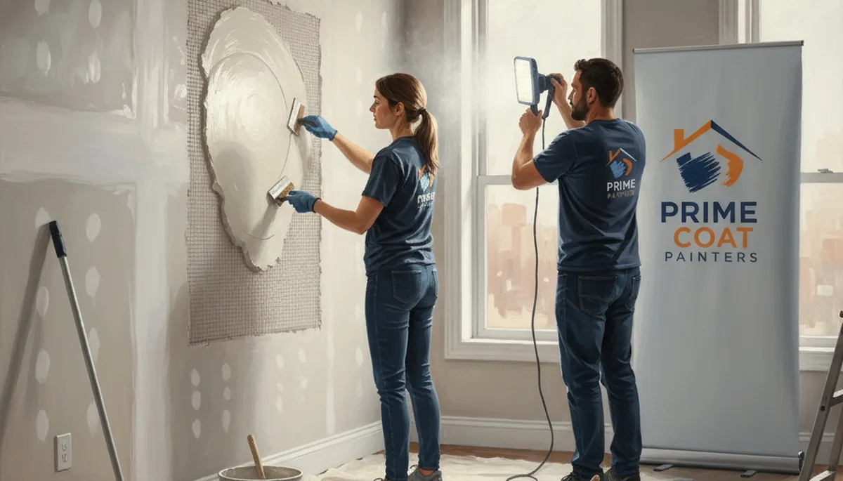 Drywall repair in Allentown, PA by Allentown Paint Pros for smooth walls and ceilings