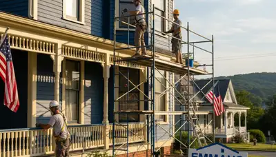 Painting contractors in Allentown, PA providing professional interior and exterior painting services