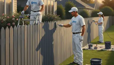 Fence painting service in Allentown, PA for durable wood fence protection