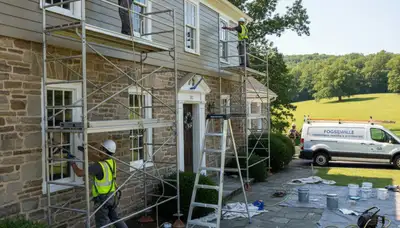 Painting contractors in Allentown, PA providing professional interior and exterior painting services