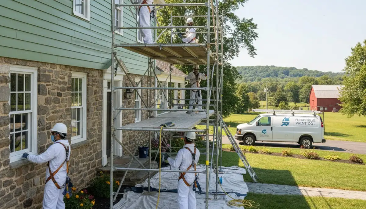 Painting contractor in Allentown, PA providing interior and exterior house painting services