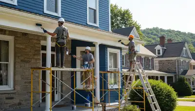 Painting contractors in Allentown, PA providing professional interior and exterior house painting services