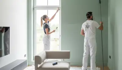 Interior house painting in Allentown, PA by professional painters for smooth, durable wall finishes