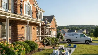 Painting contractor in Allentown, PA providing professional interior and exterior house painting services