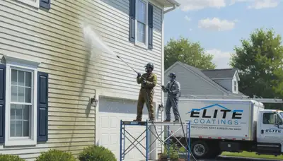 Vinyl siding pressure cleaning in Allentown, PA for a clean, algae-free home exterior