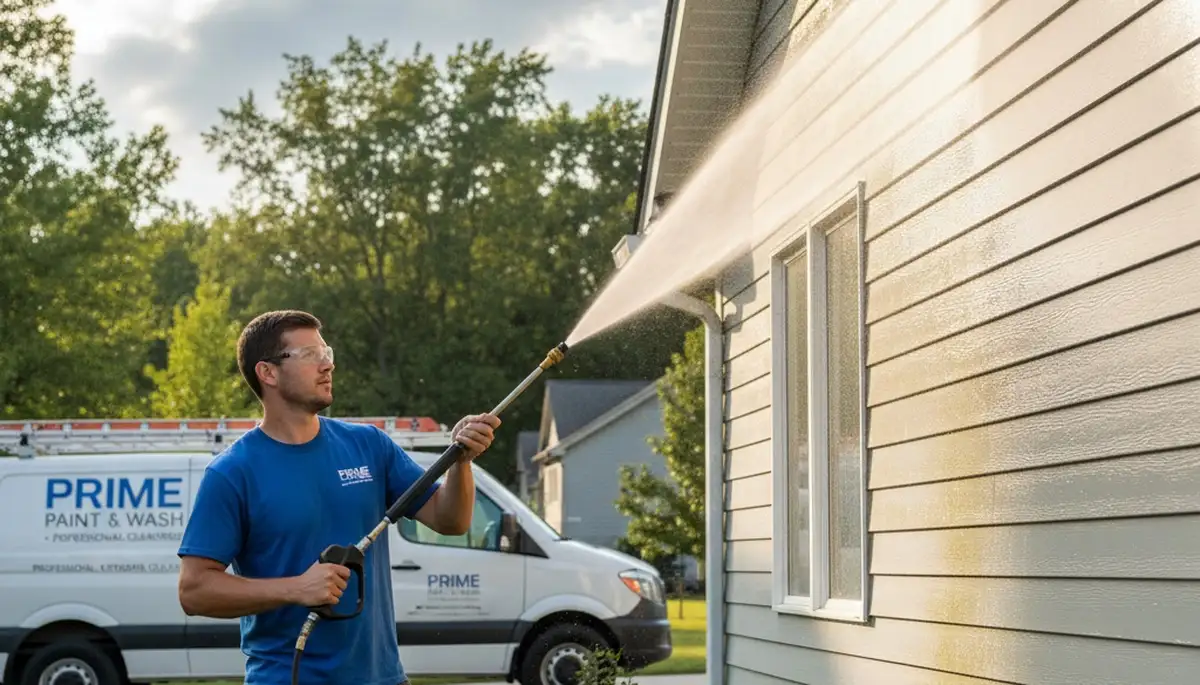 Vinyl siding pressure cleaning in Allentown, PA for a clean, curb-appeal boost