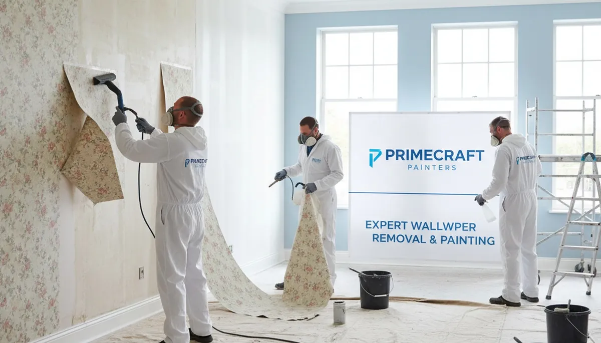 Wallpaper removal in Allentown, PA for older homes with surface prep by Allentown Paint Pros