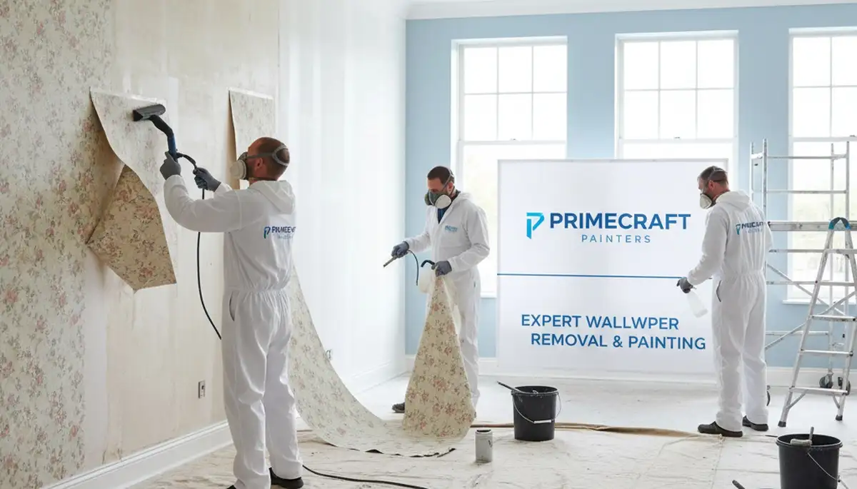 Wallpaper removal in Allentown, PA for older homes with surface prep by Allentown Paint Pros